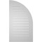 Ekena Millwork Quarter Round Top Left Surface Mount PVC Gable Vent w/ 3-1/2"W x 1"P Standard Frame, 24"W x 42"H GVPQL24X4201SF - alternate 4